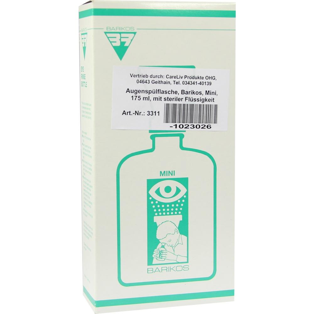 AUGENSPÜLFLASCHE Barikos m.ster.Flüssigkeit 175 ml Flaschen