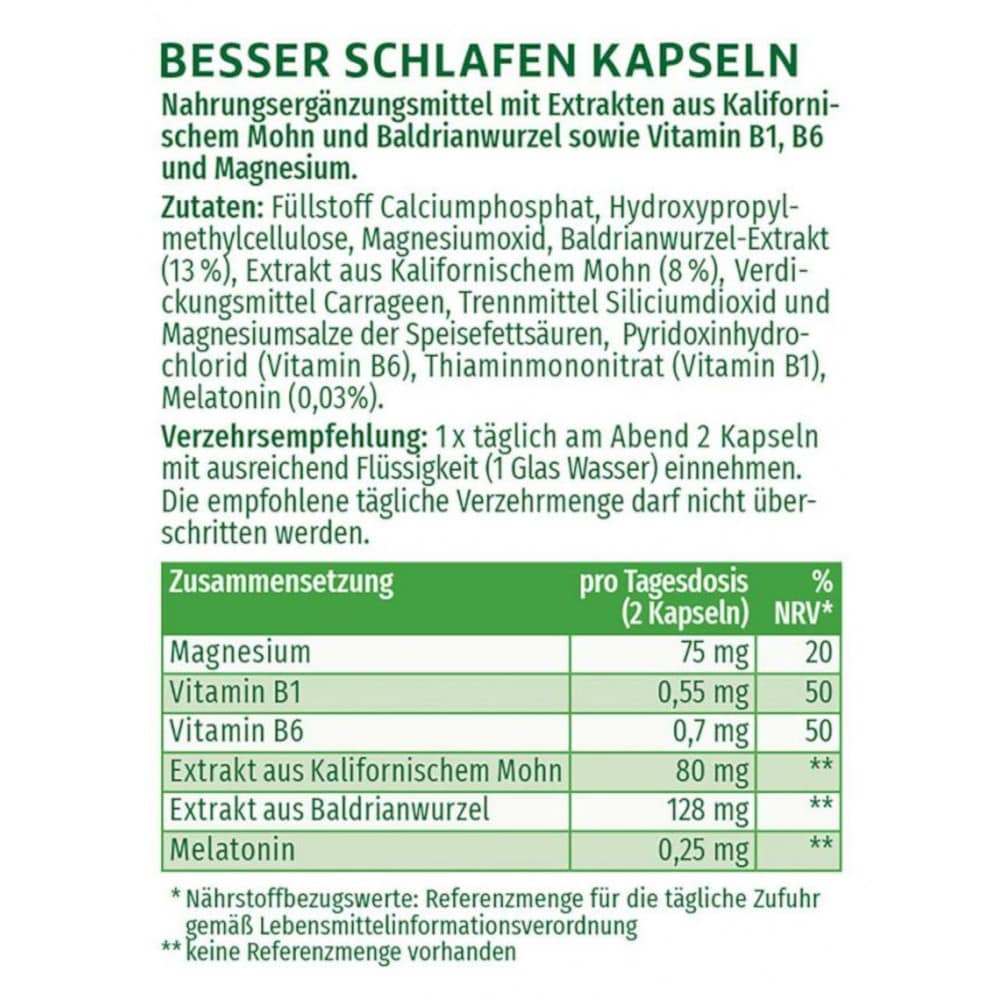 GreenDoc Besser Schlafen FS 90 St Hartkapseln
