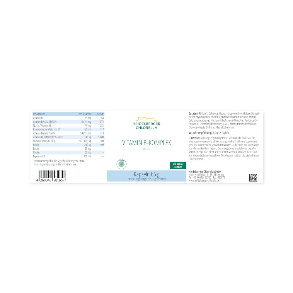 VITAMIN B Komplex aktiv Kapseln 120 St Kapseln