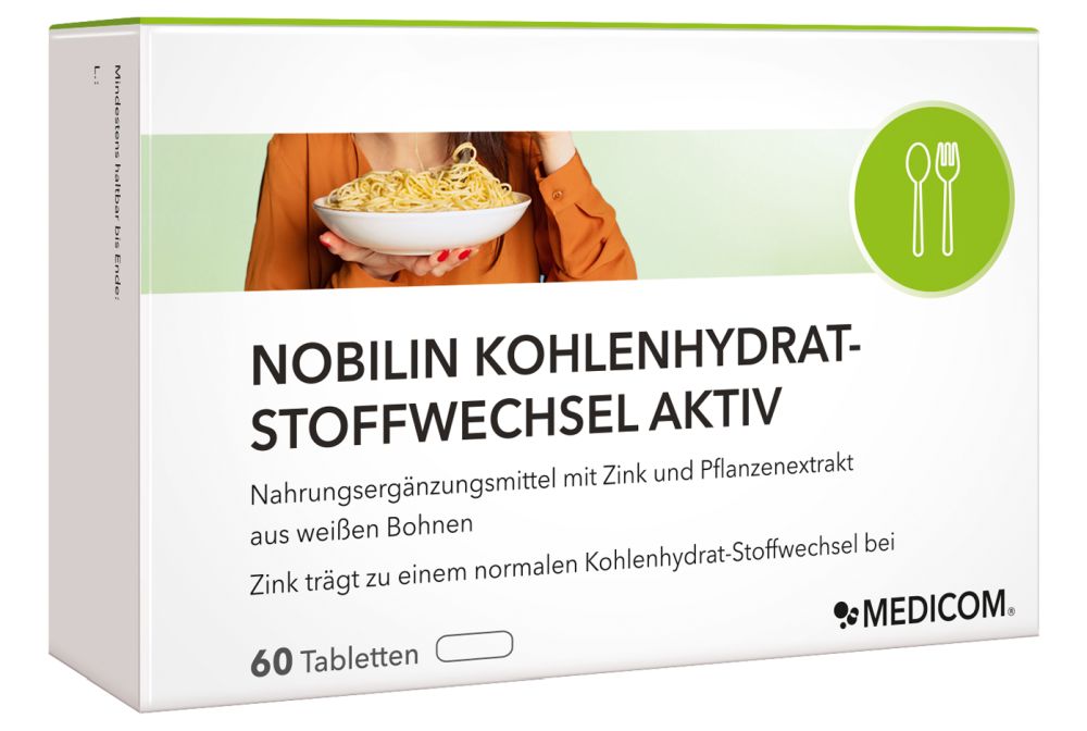 NOBILIN KOHLENHYDRAT-STOFFWECHSEL AKTIV 60 St Tabletten