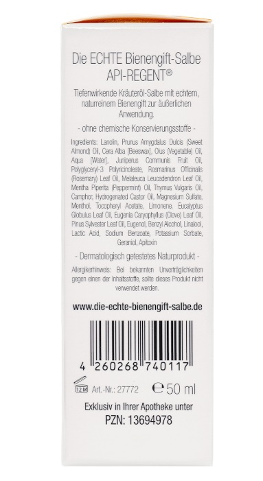 Die Echte Bienengift-salbe Api Regent 50 ml Salbe