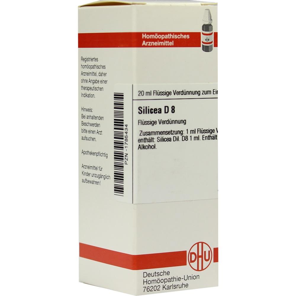 SILICEA D 8 Dilution 20 ml Dilution