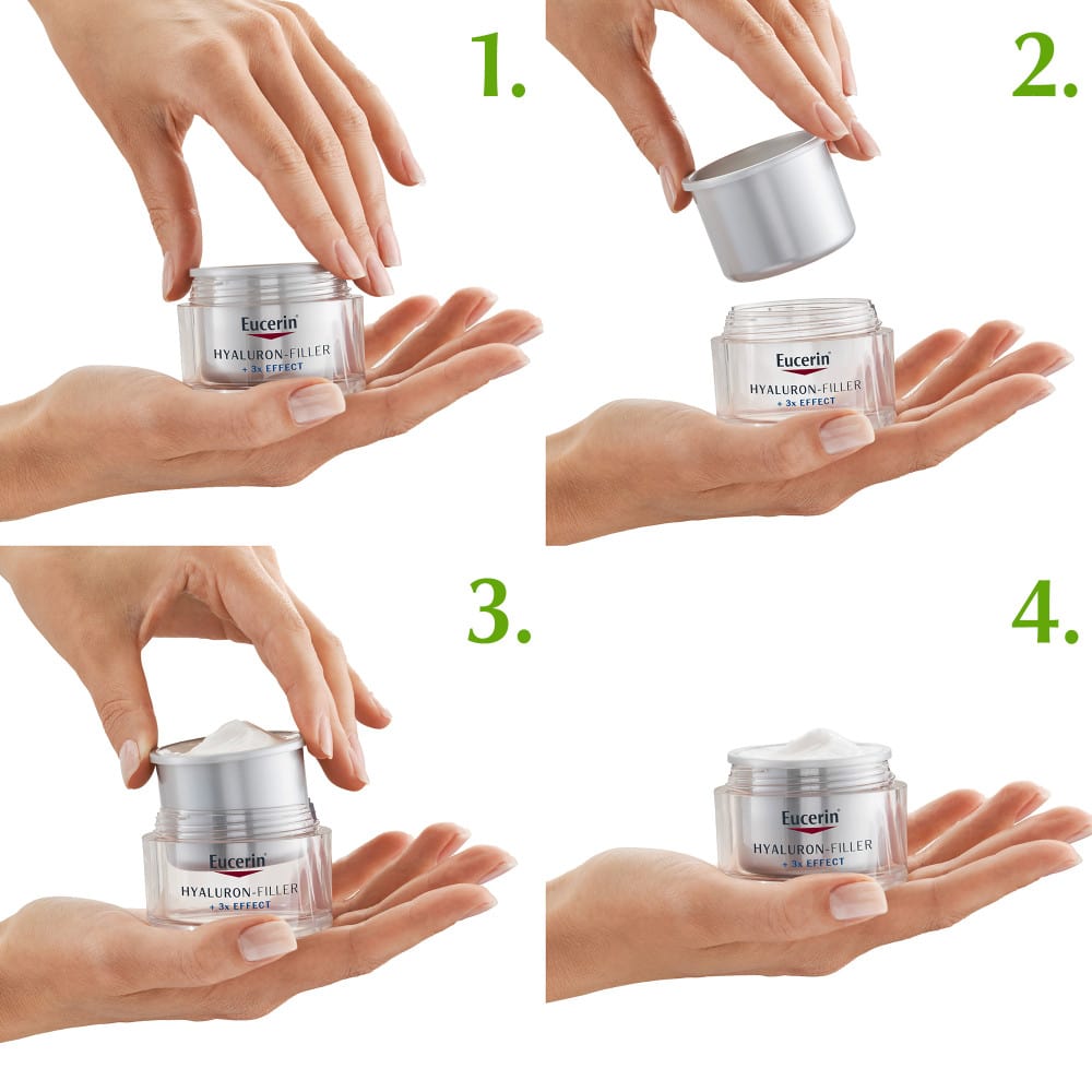 Eucerin HYALURON FILLER + 3 x Effect Nacht Nachfüllkapsel  50 ml Creme