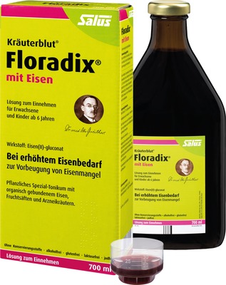 Salus Kräuterblut Floradix MIT EISEN 700 ml Lösung zum Einnehmen