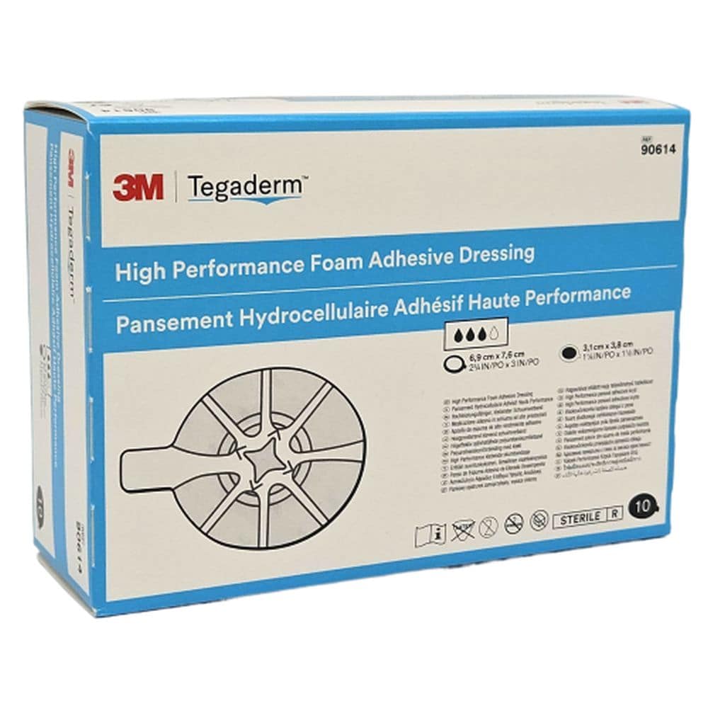 Tegaderm Foam Adhesive oval 6,9x7,6 cm 10 St Verband