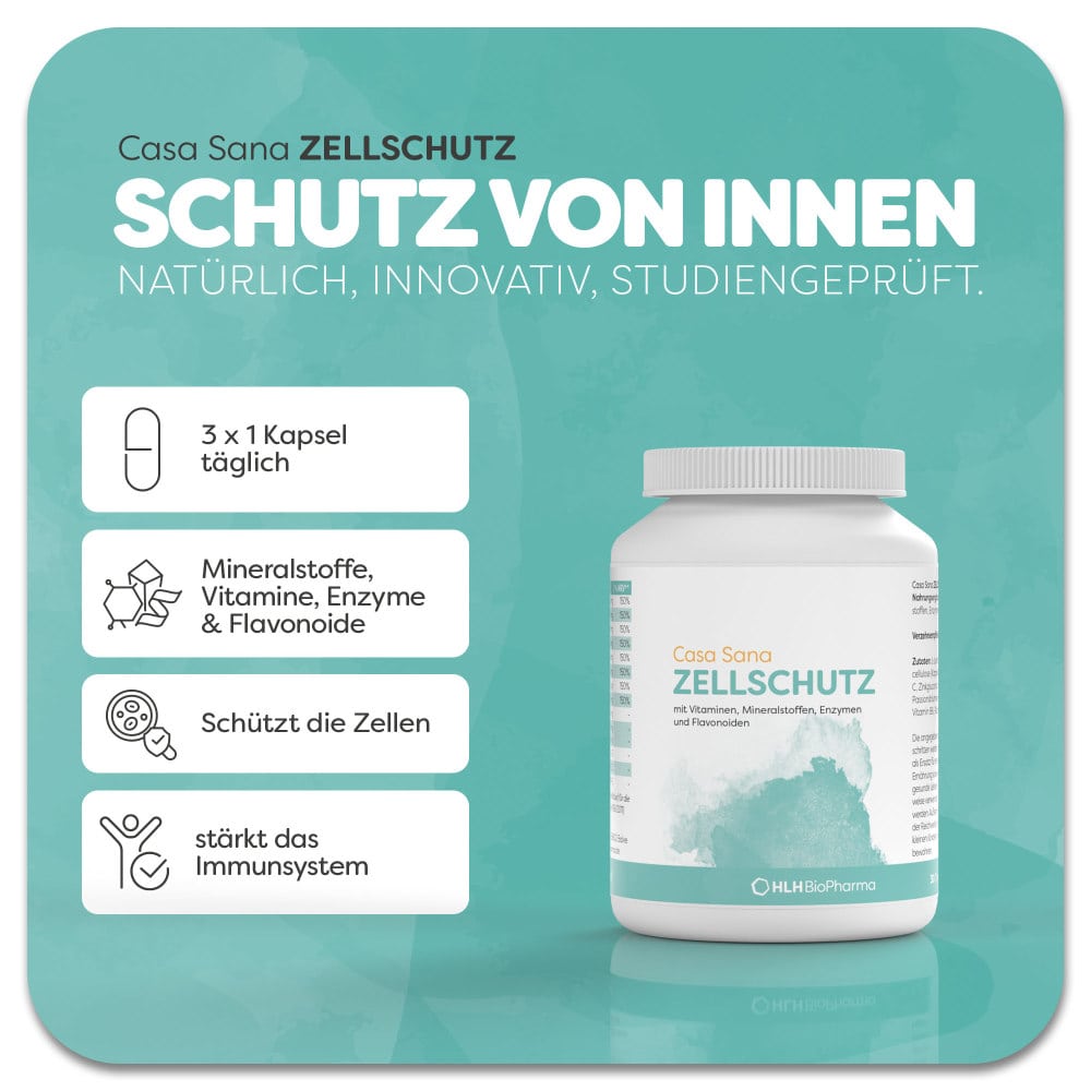 Casa Sana ZELLSCHUTZ 90 St Kapseln