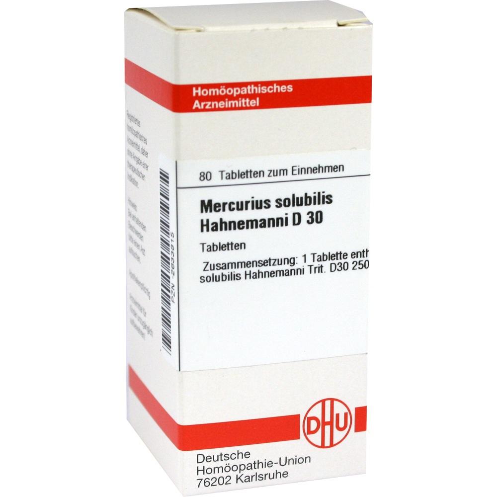 MERCURIUS SOLUBILIS Hahnemanni D 30 Tabletten 80 St Tabletten