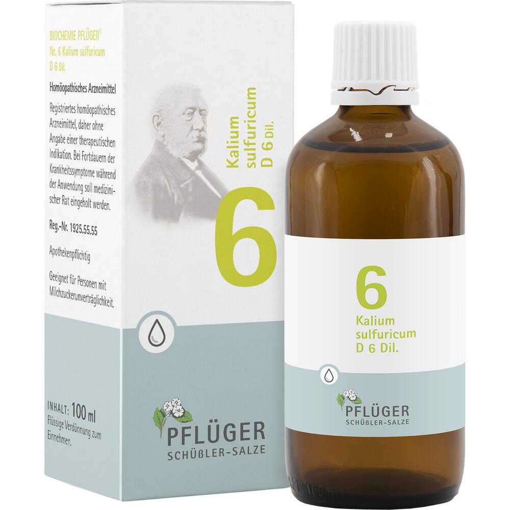 Schüßler-Salz Nr. 6 Kalium sulfuricum D6 100 ml Tropfen