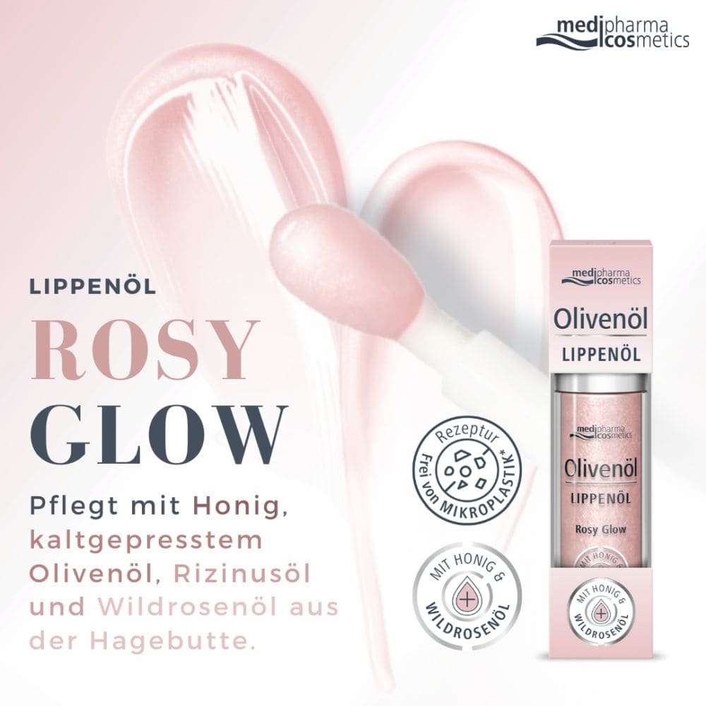 Olivenöl Lippenöl Rosy Glow 4 ml Öl