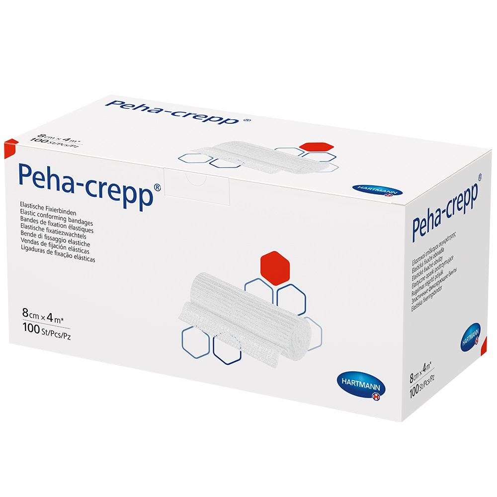 PEHA CREPP Fixierbinde 8 cmx4 m comp.verp. 100 St Binden
