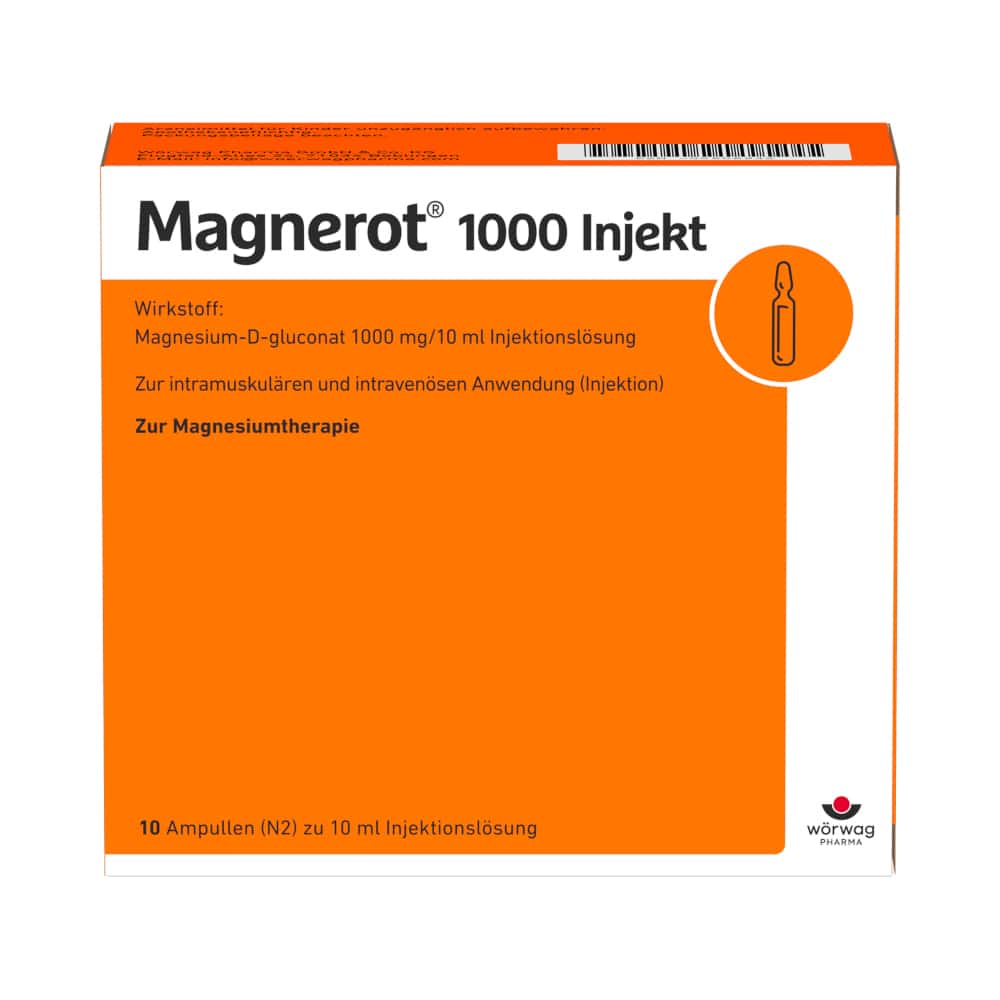 Magnerot 1000 Injekt Ampullen 10X10 ml Ampullen