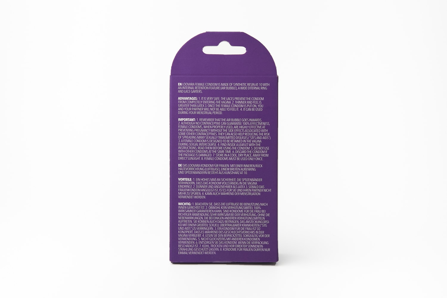 Loovara Female Condoms 3 St Kondome Loovara Female Condoms 3 St Kondome
