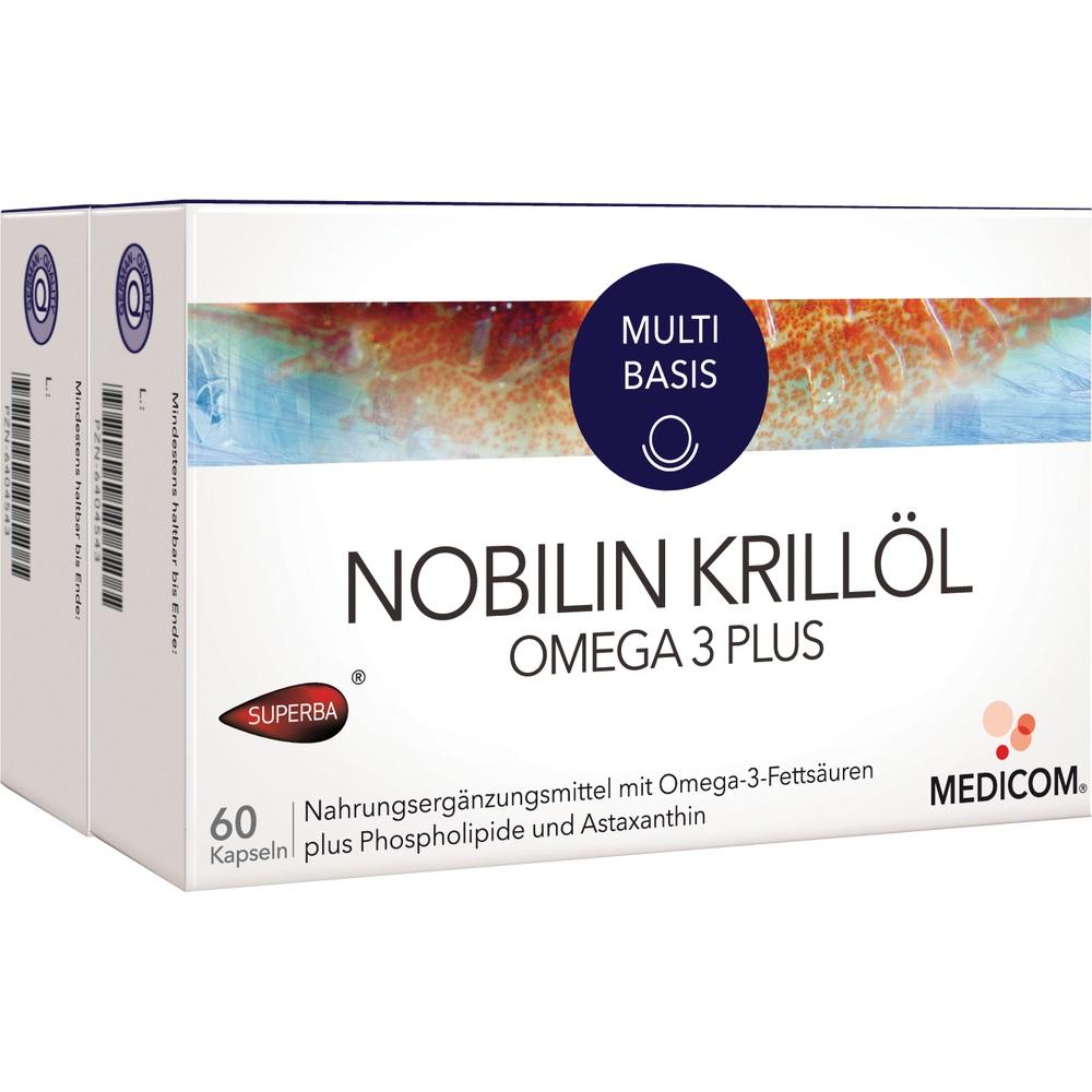 NOBILIN Krillöl Omega 3 Plus Kapseln 2X60 St Kapseln