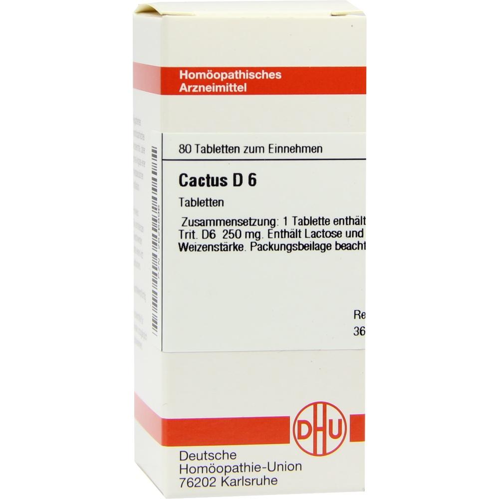 CACTUS D 6 Tabletten 80 St Tabletten