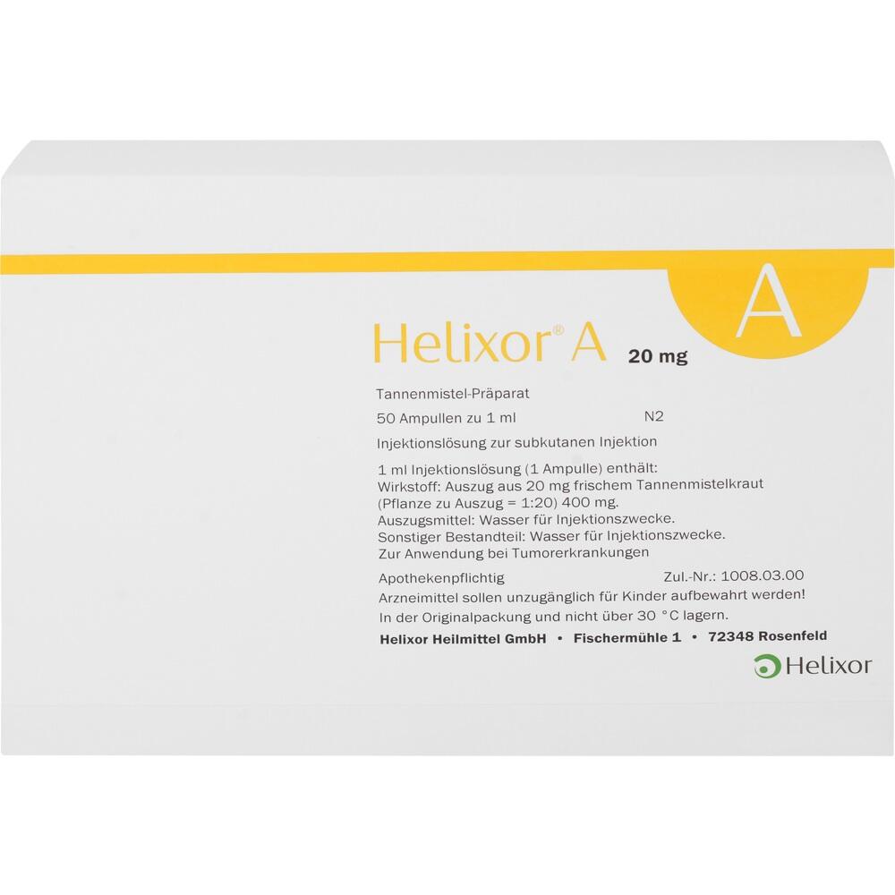 HELIXOR A Ampullen 20 mg 50 St Ampullen