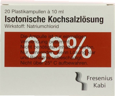 Isotonische Kochsalzlösung 0,9% Injektionslösung 20X10 ml Injektionslösung