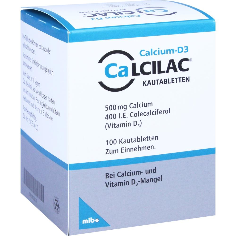 Calcilac 500mg/400 I.E.  100 St Kautabletten