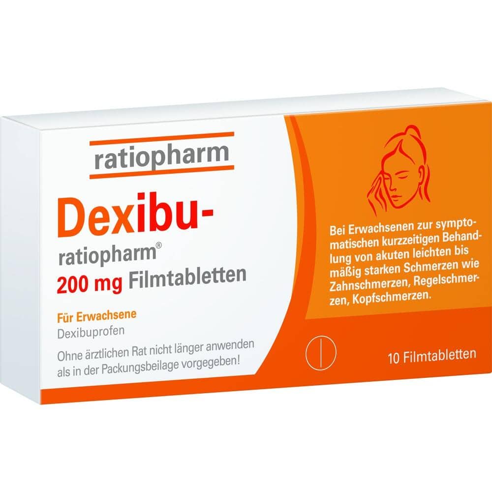 Dexibu-ratiopharm 200mg 10 St Filmtabletten