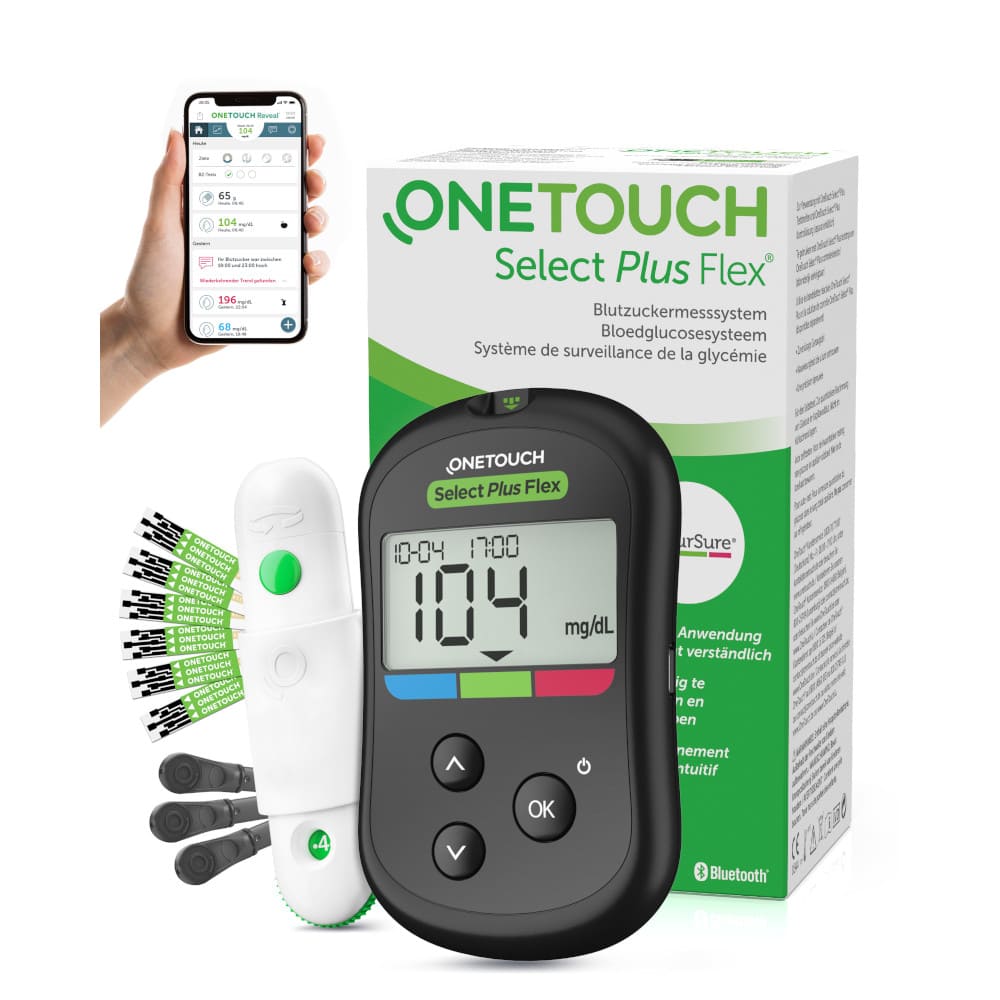 OneTouch Select Plus Flex Blutzuckermessgerät mg/dL 1 St