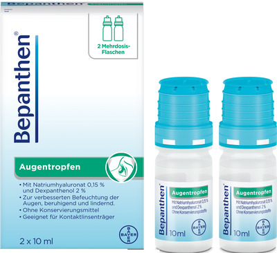 Bepanthen Augentropfen 2X10 ml Augentropfen