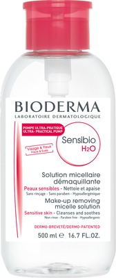 BIODERMA Sensibio H2O Pump - Sanft reinigendes Mizellenwasser bei empfindlicher Haut 500 ml 500 ml Lösung