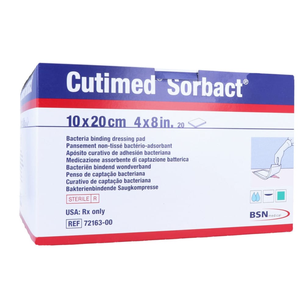 CUTIMED Sorbact Saugkompressen 10x20 cm 20 St Kompressen