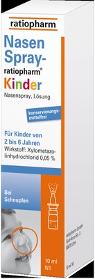 NasenSpray-ratiopharm Kinder zwischen 2 und 6 Jahren 10 ml Nasenspray