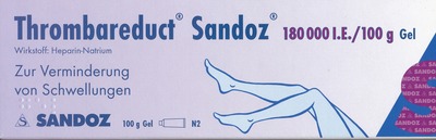 Thrombareduct Sandoz 180000 I.E./100g Gel 100 g Gel