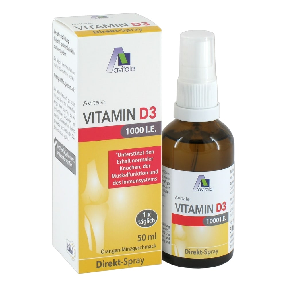 avitale VITAMIN D3 1000 I.E. Direkt-Spray 50 ml Spray