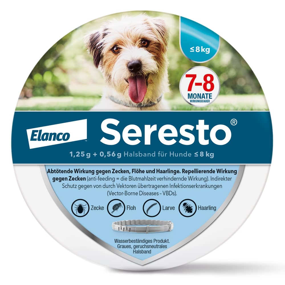 Seresto Halsband für kleine Hunde bis 8 kg 1 St Halsband