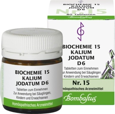BIOCHEMIE 15 Kalium jodatum D 6 Tabletten 80 St Tabletten