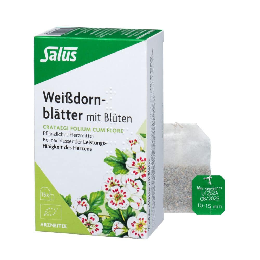 Salus Weißdornblätter mit Blüten Tee  15 St Filterbeutel