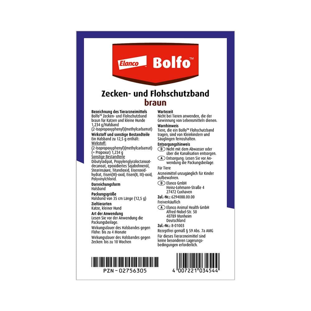 Bolfo Zecken- und Flohschutzband  1 St Halsband