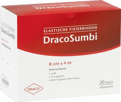 DRACOSUMBI Fixierbinde 8 cmx4 m weiß 1 St Binden