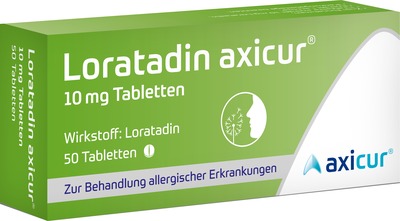 Loratadin axicur 10 mg 50 St Tabletten