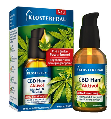 KLOSTERFRAU CBD Hanf Aktivöl Muskeln & Gelenke 50 ml Öl