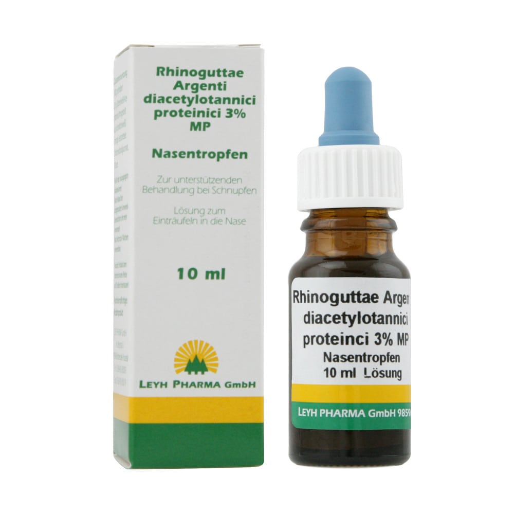 RHINOGUTTAE Argenti Diacetylotannici proteinici 3% MP Nasentropfen 10 ml Nasentropfen