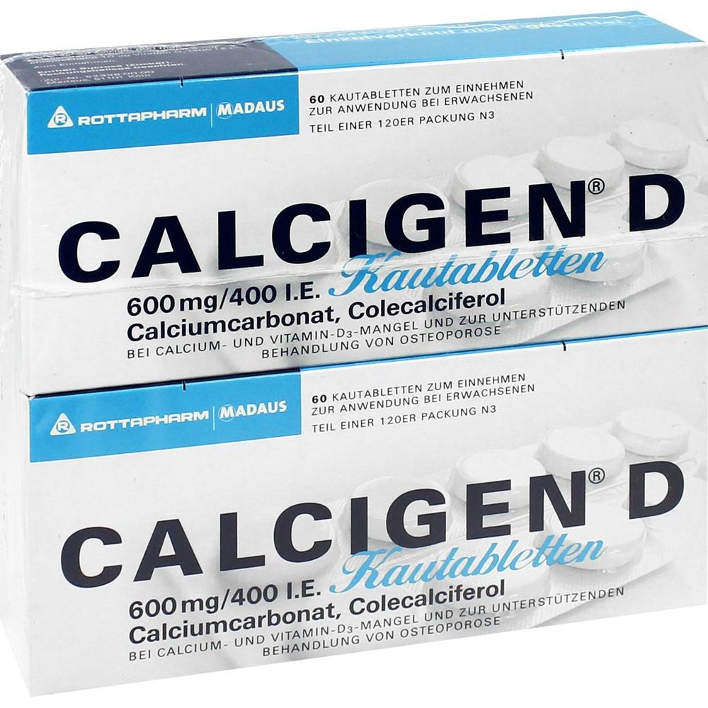 CALCIGEN D 600mg/400 I.E. 120 St Kautabletten