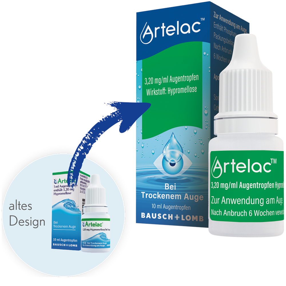 Artelac Augentropfen, Tränenersatzmittel 10 ml Augentropfen
