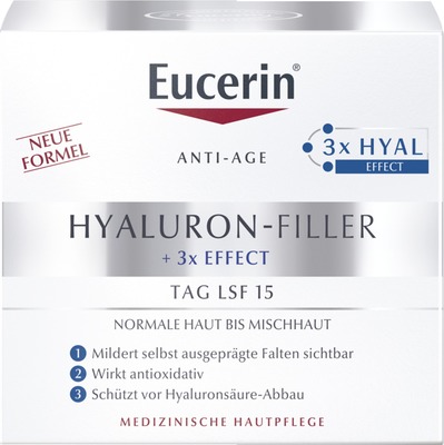 Eucerin HYALURON FILLER + 3x EFFECT TAG LSF15  50 ml Creme