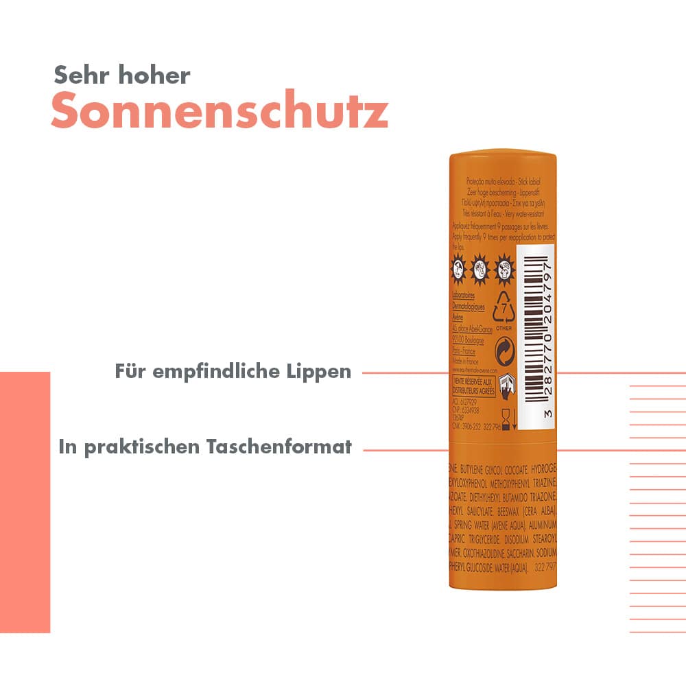 Avène Lippen-Sonnenstick SPF 50+ + 3 € sparen* 3 g Stifte