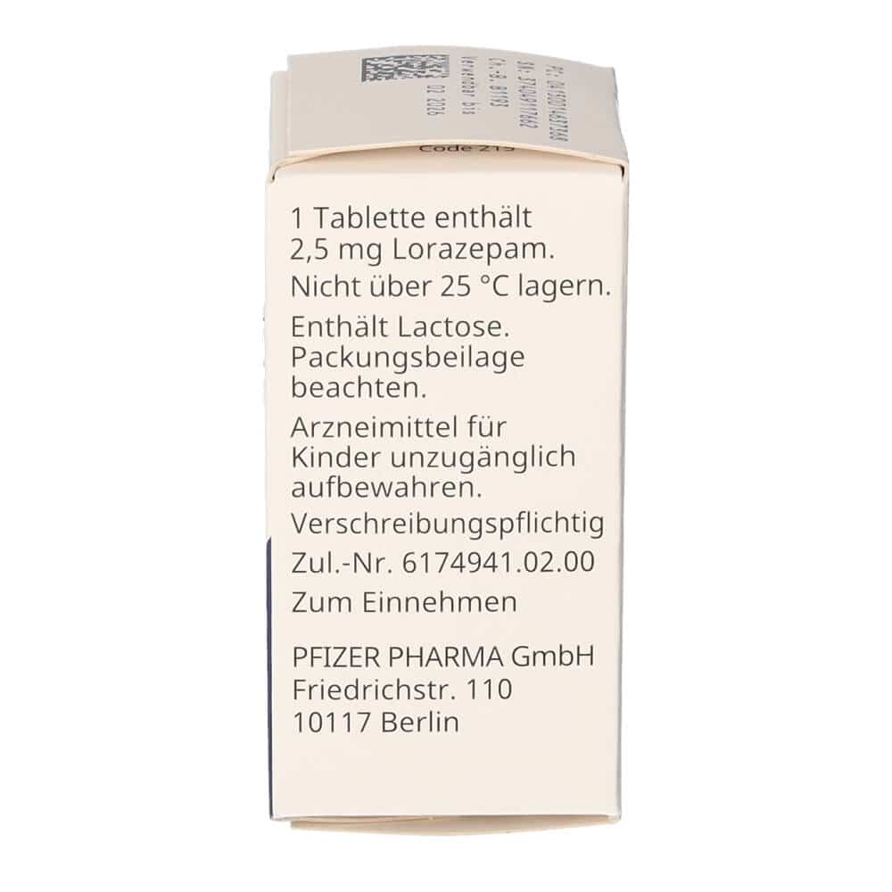 TAVOR 2,5 Tabletten 50 St Tabletten
