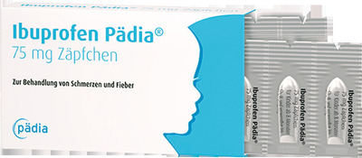Ibuprofen Pädia 75 mg Zäpfchen 10 St Suppositorien