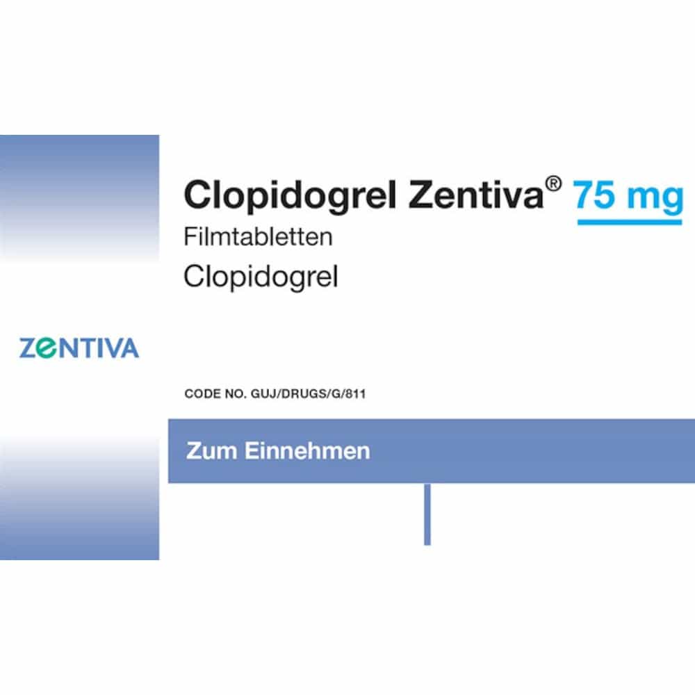 Clopidogrel Zentiva 75 mg Filmtabletten 84 St Filmtabletten