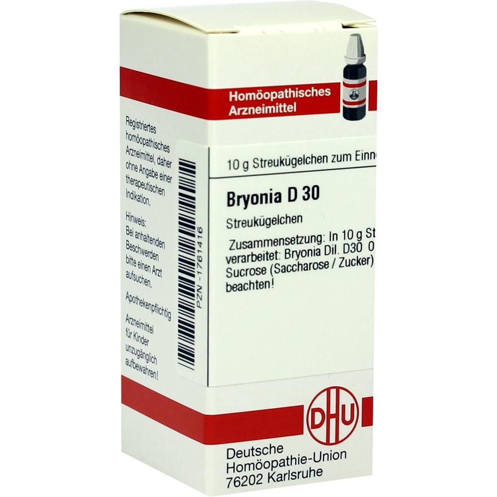 BRYONIA D 30 Globuli 10 g Globuli