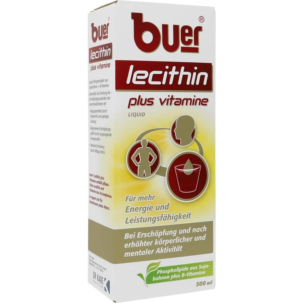 BUER LECITHIN Plus Vitamine flüssig 500 ml Flüssigkeit