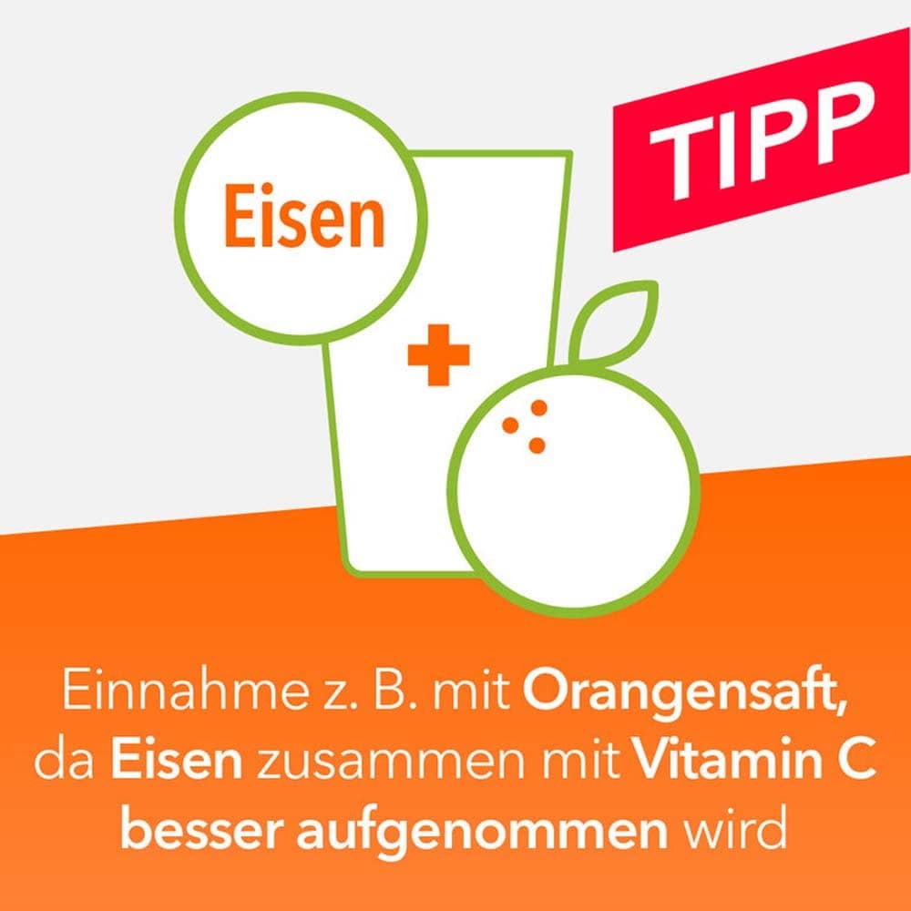 Eisentabletten-ratiopharm 100mg 50 St Filmtabletten