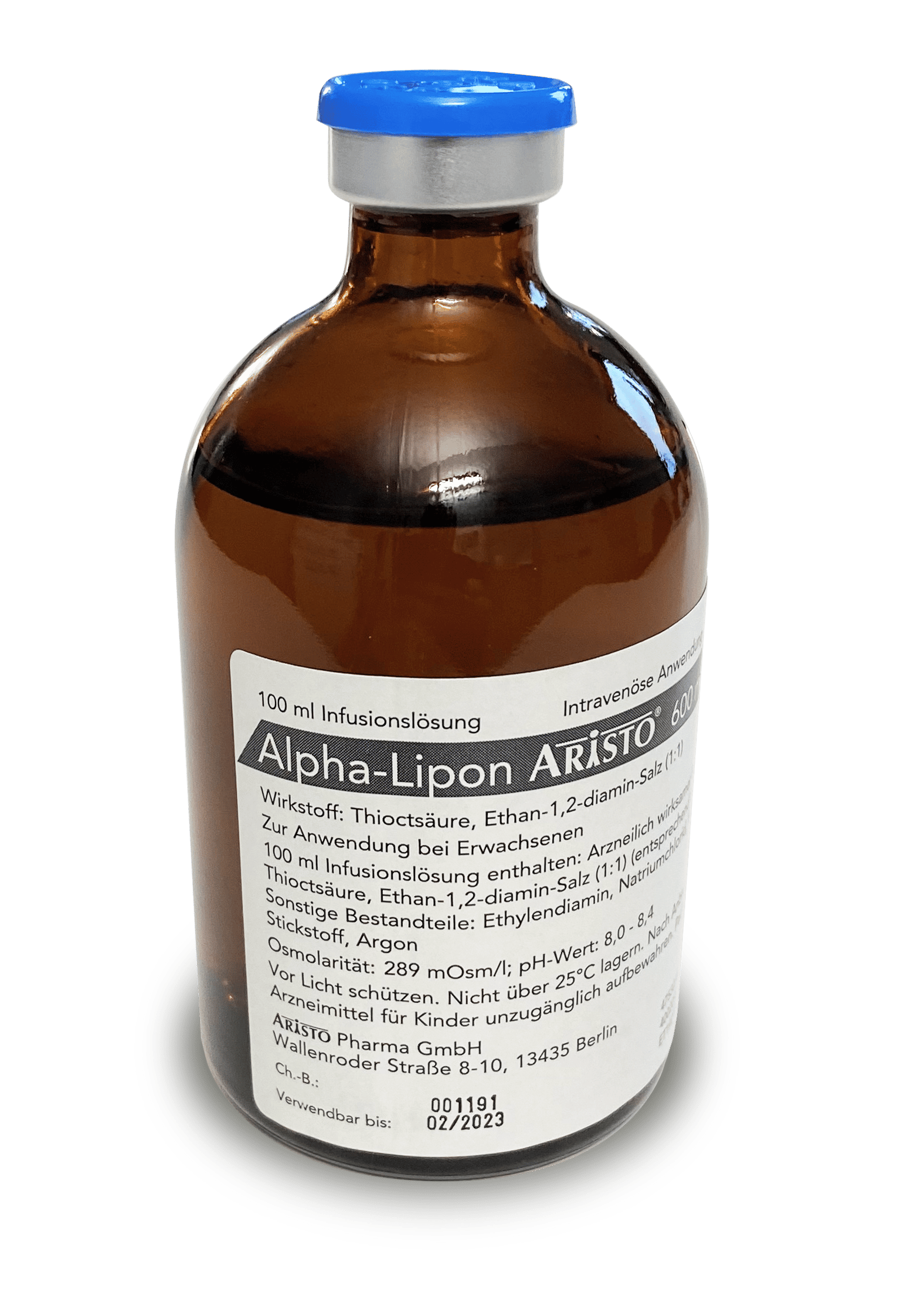 ALPHA LIPON Aristo 600 mg Infusionslösung 5X100 ml Infusionslösung