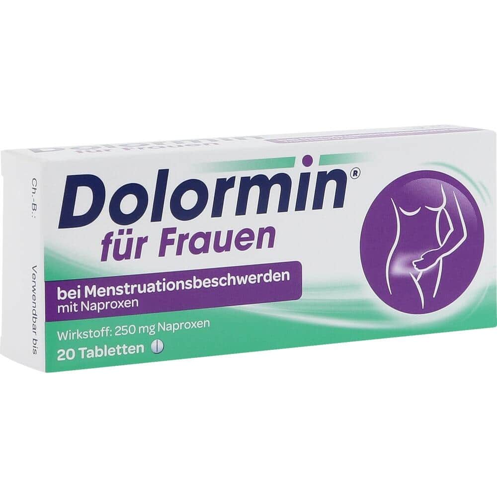 Dolormin für Frauen bei Regelschmerzen mit Naproxen