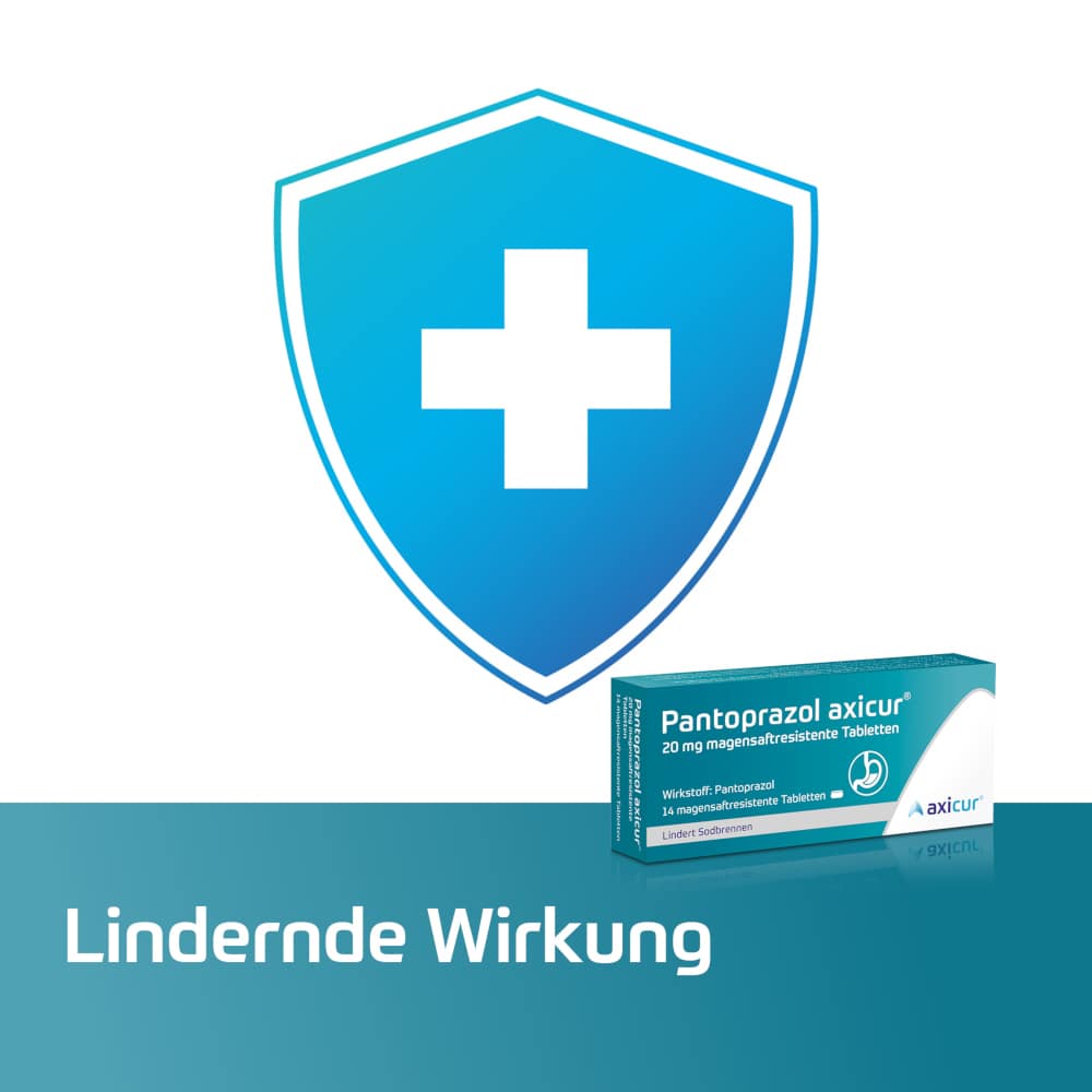 Pantoprazol axicur 20 mg bei Sodbrennen 7 St Tabletten magensaftresistent